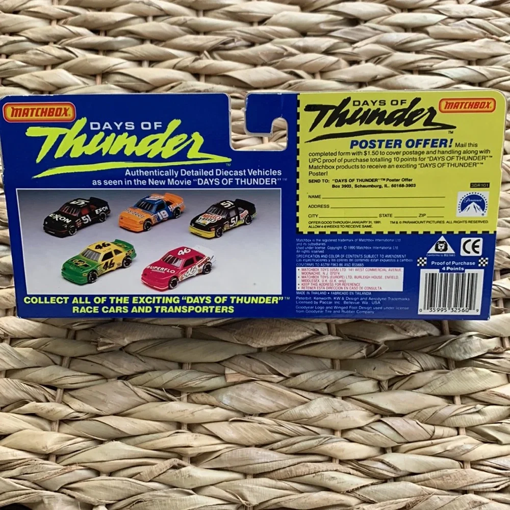 Matchbox Days of Thunder 18 Hardee's Team Transport Truck Diecast Racing 1990s
